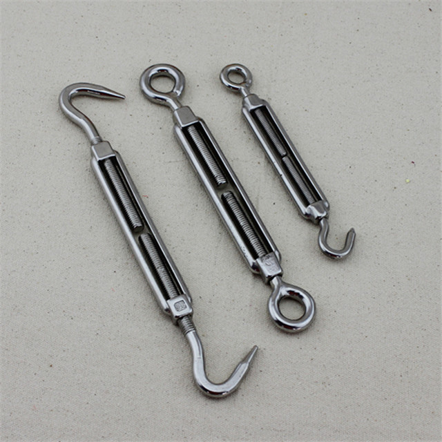 Stainless Steel European Open Body Turnbuckle Hook And Eye M4 - M20