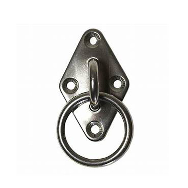 Stainless Steel Diamond Eye Plate With Ring M4 - M20