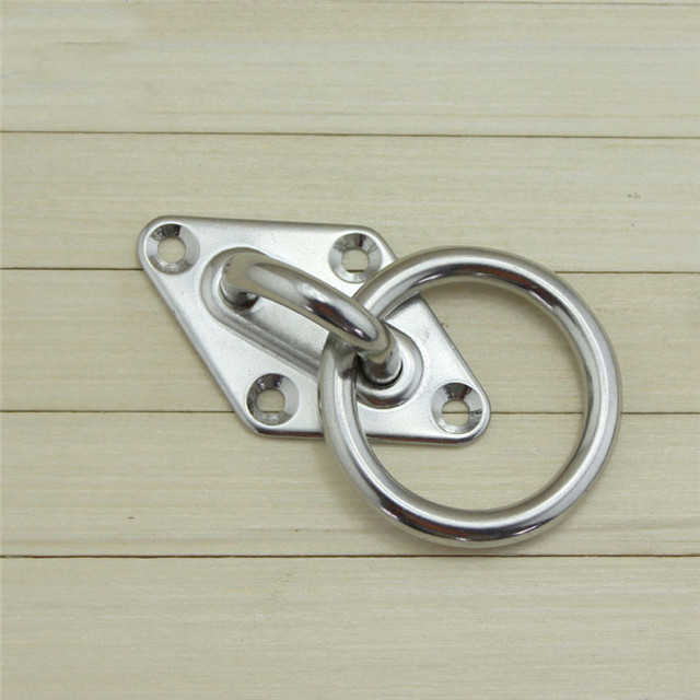 Stainless Steel Diamond Eye Plate With Ring M4 - M20