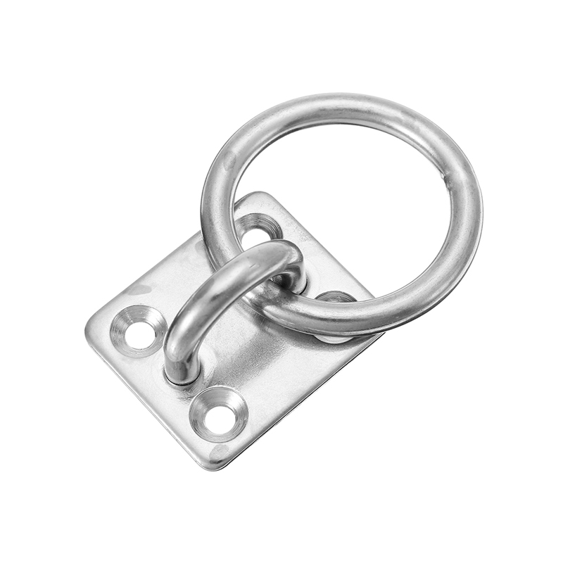 Stainless Steel Square Eye Plate With Ring M4 - M20
