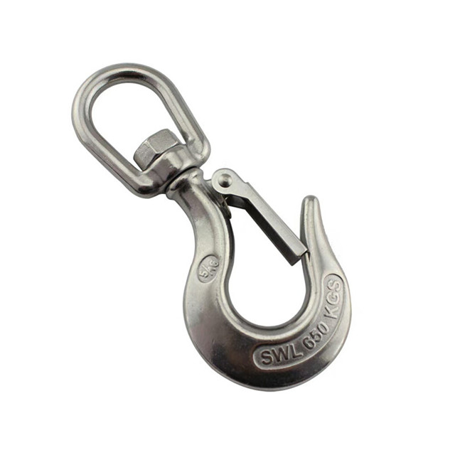 Stainless Steel Eye Swivel Crane Hook M4 - M20
