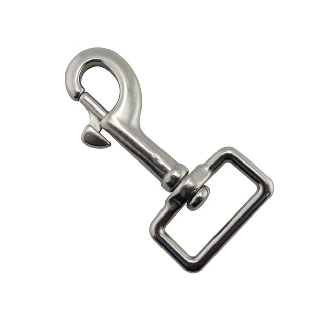 Stainless Steel Square Swivel Hook For Straps M4 - M20