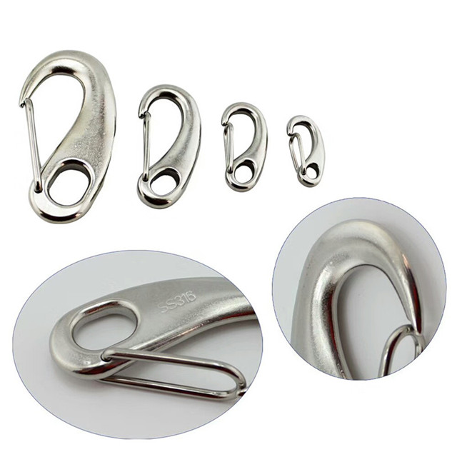 Stainless Steel Egg Shape Spring Hook M4 - M20