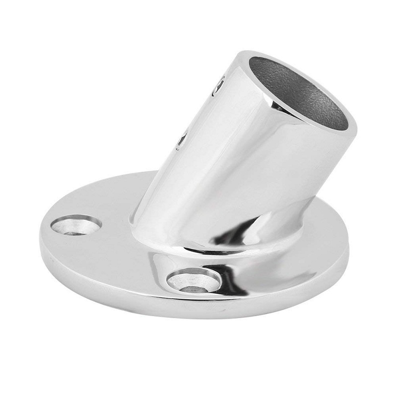 stainless steel marine round base-60°