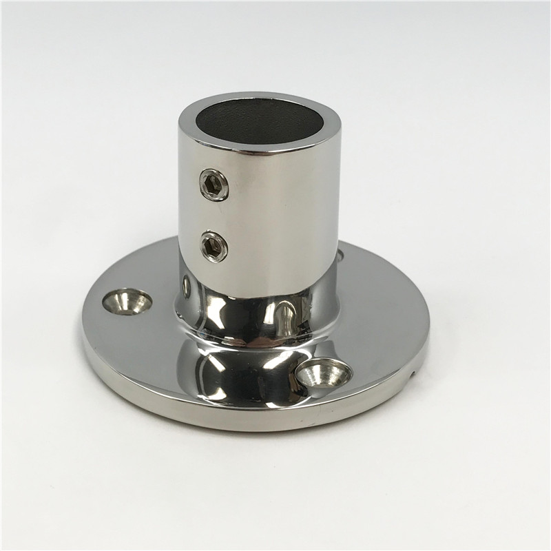 Stainless Steel Round Base-90°