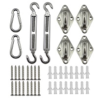 Stainless Steel Sun Sail Shade Hardware Kit