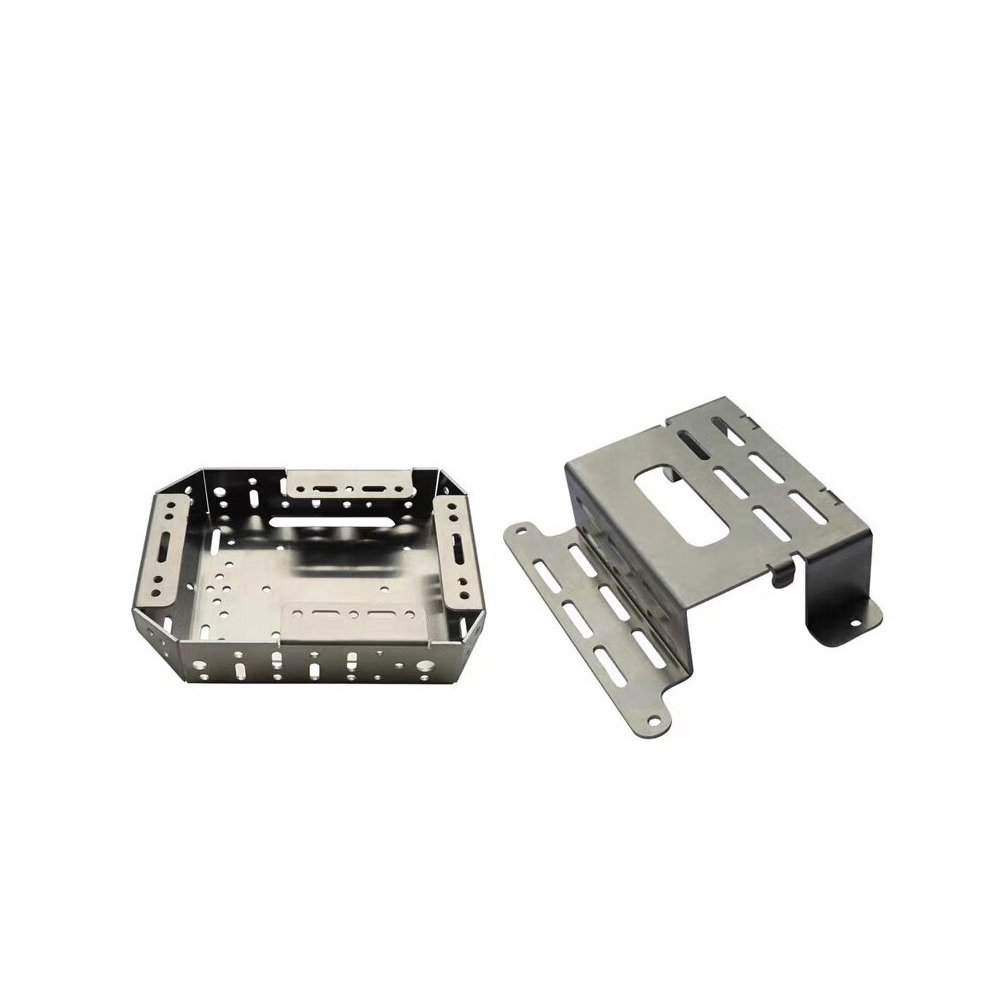 Custom Black Painted Powder Coated Stainless Square Plates Sheet Metal Mounting Deep Drawn Stamping Parts For Metal Chair