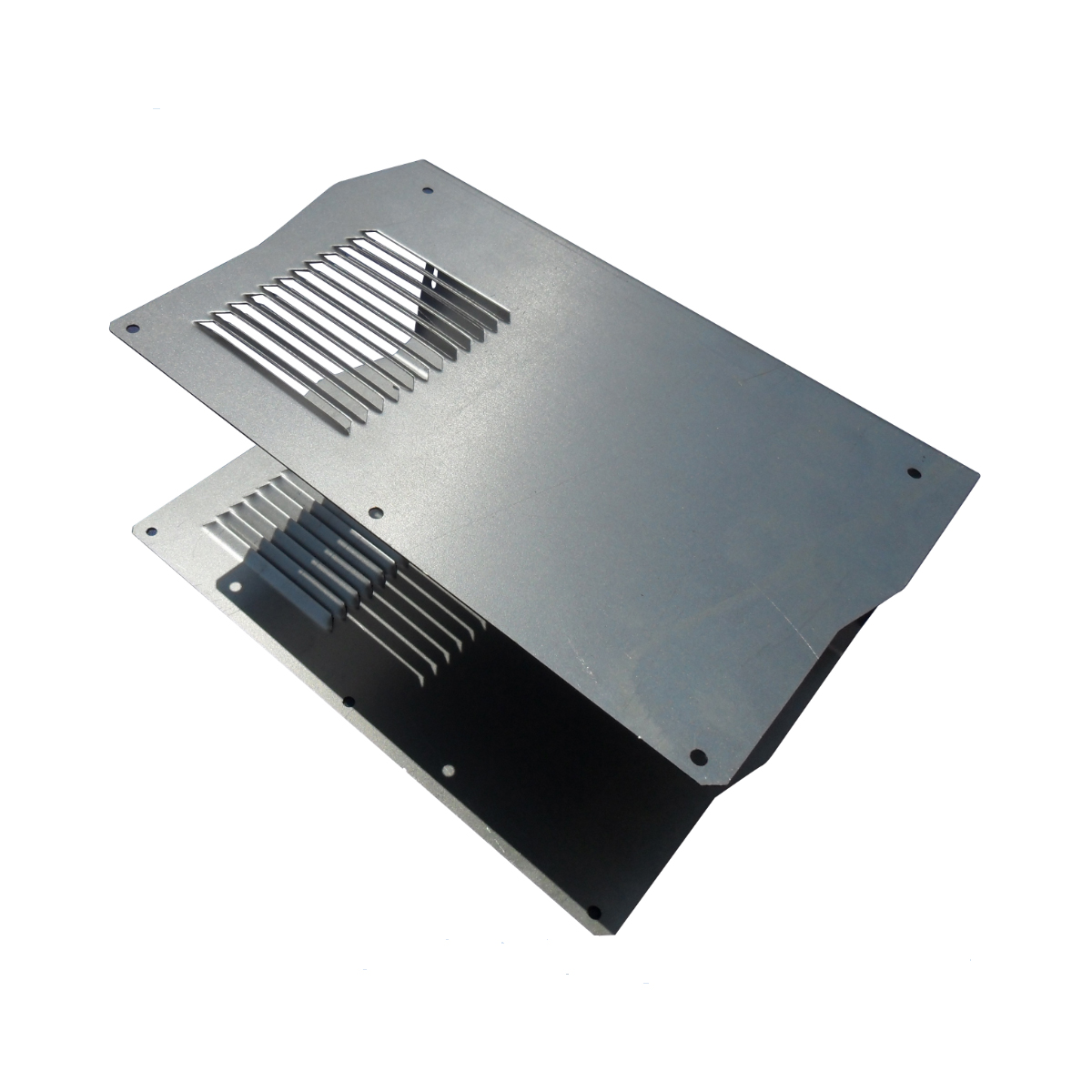 Cuatom Sheet Metal Hardware Galvanized Stamping Metalworking Carbon Steel Coated For Cabinet Capacitor Shell With Zinc