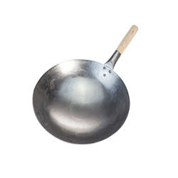ISO9001 Amazon Hot Sale Professional Factory Chinese Carbon Steel Pow Wok Pan No Rust